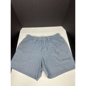 AFTCO Fishing Shorts Mens 42 Blue Cargo Nylon Bluewater 6" Inseam Nautical